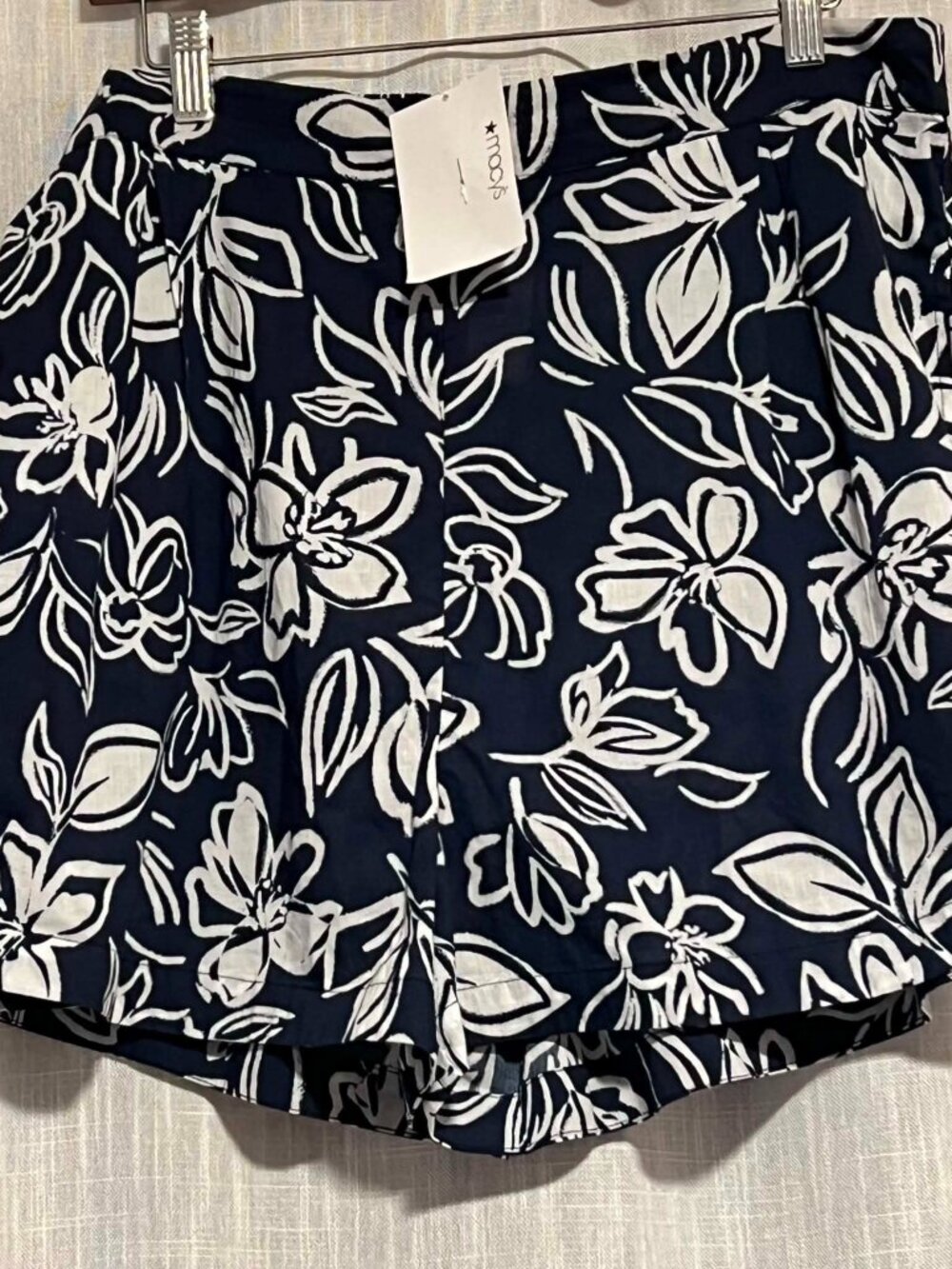 Lauren Ralph Lauren Allora Floral Shorts Beach Cover 100% Cotton Size XL